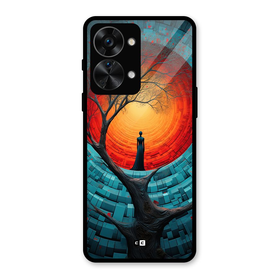 Life Tree Glass Back Case for OnePlus Nord 2T