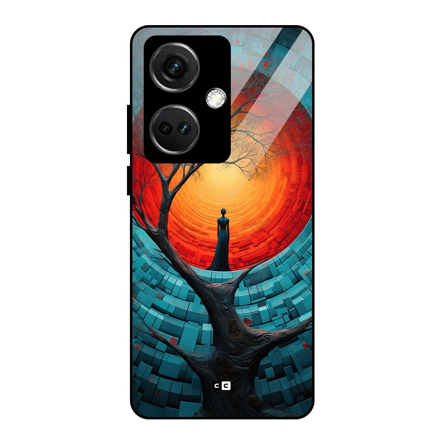 Life Tree Glass Back Case for OnePlus Nord CE 3 5G