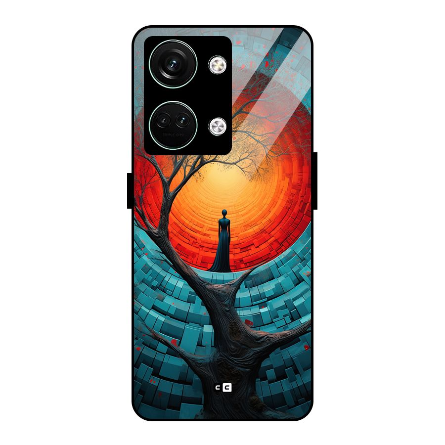 Life Tree Glass Back Case for Oneplus Nord 3