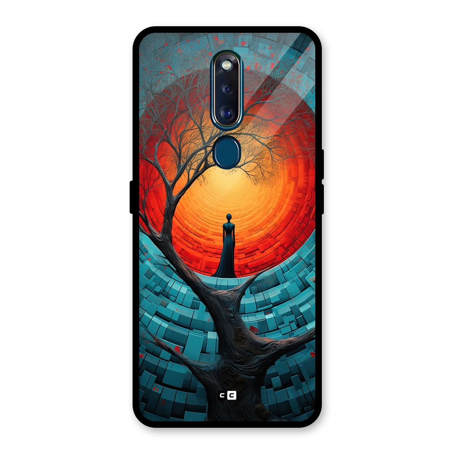 Life Tree Glass Back Case for Oppo F11 Pro