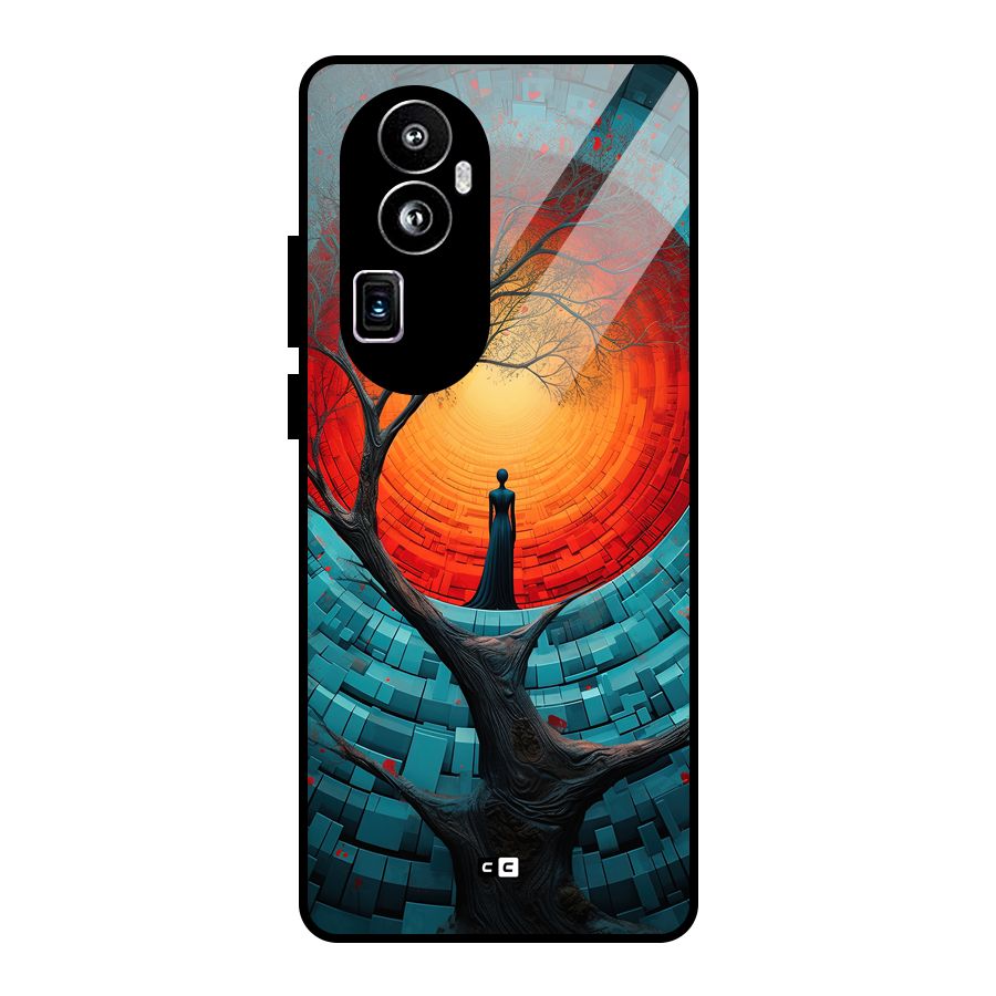 Life Tree Glass Back Case for Oppo Reno10 Pro Plus