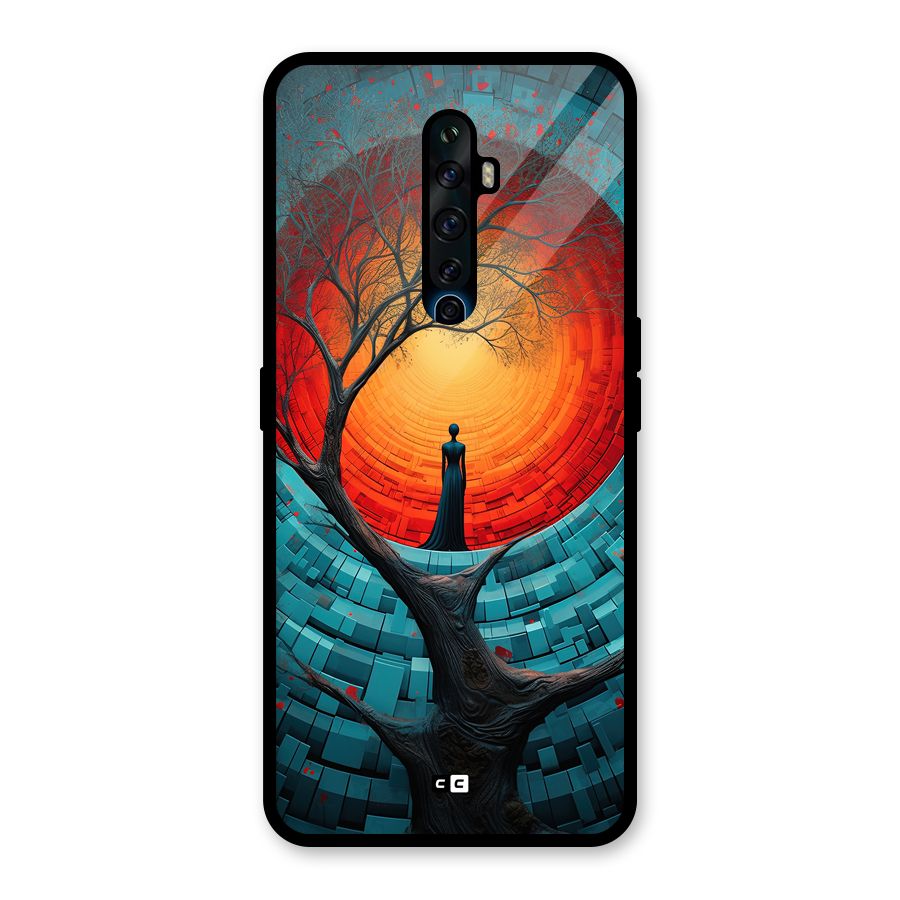 Life Tree Glass Back Case for Oppo Reno2 Z