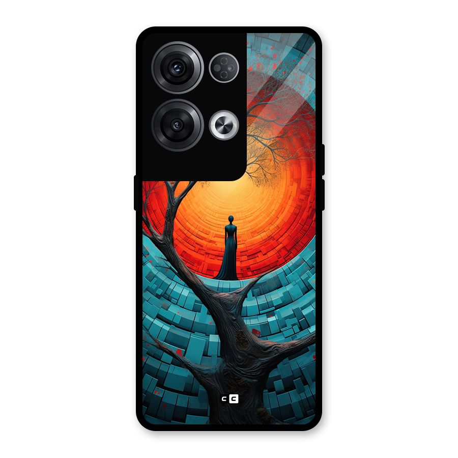 Life Tree Glass Back Case for Oppo Reno8 Pro 5G
