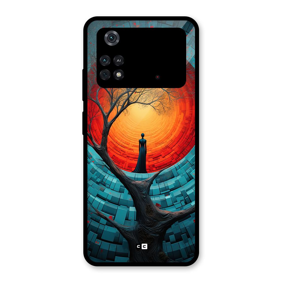Life Tree Glass Back Case for Poco M4 Pro 4G