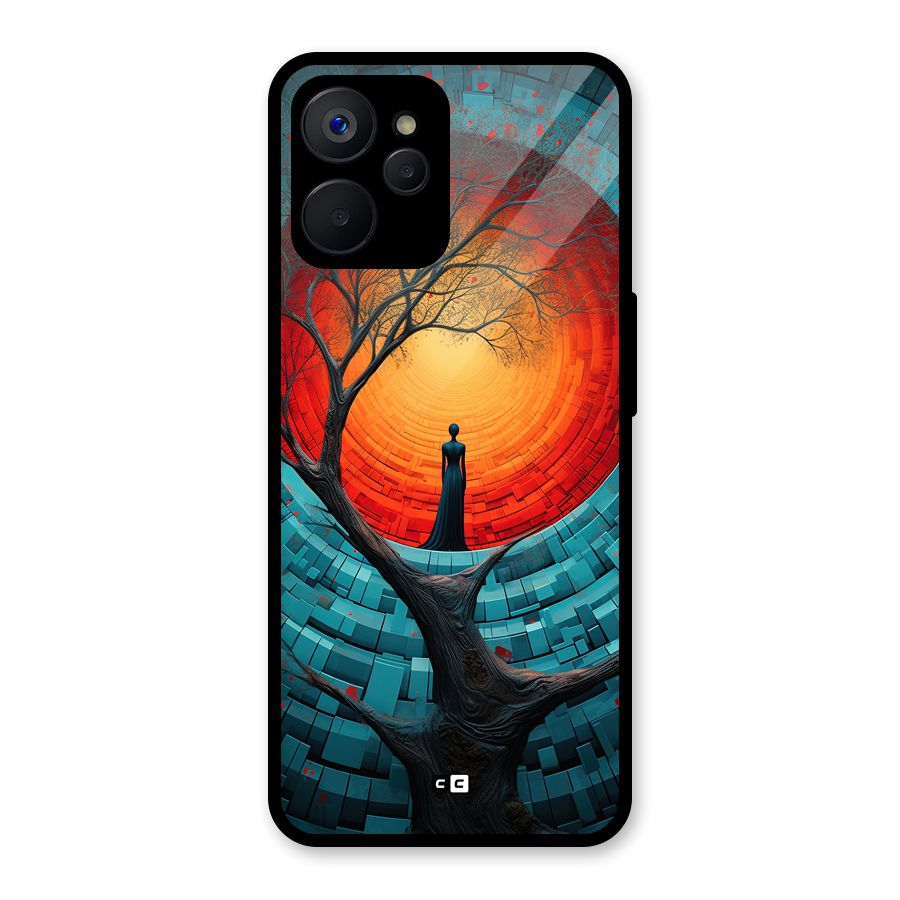 Life Tree Glass Back Case for Realme 9i 5G