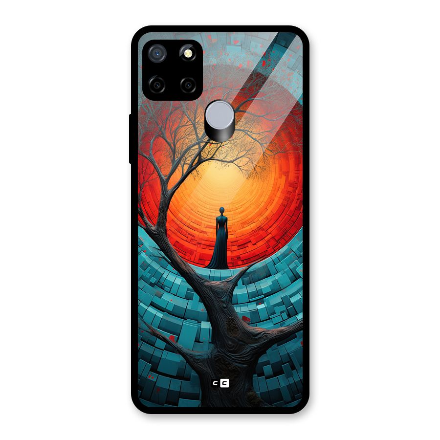 Life Tree Glass Back Case for Realme C12