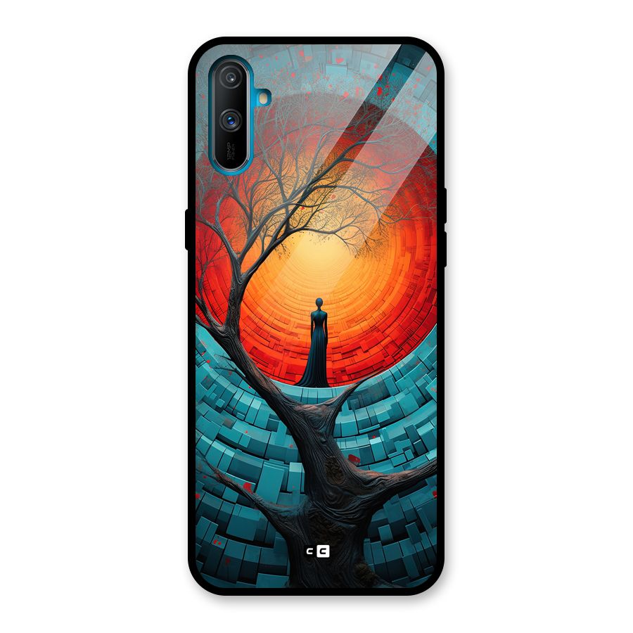 Life Tree Glass Back Case for Realme C3