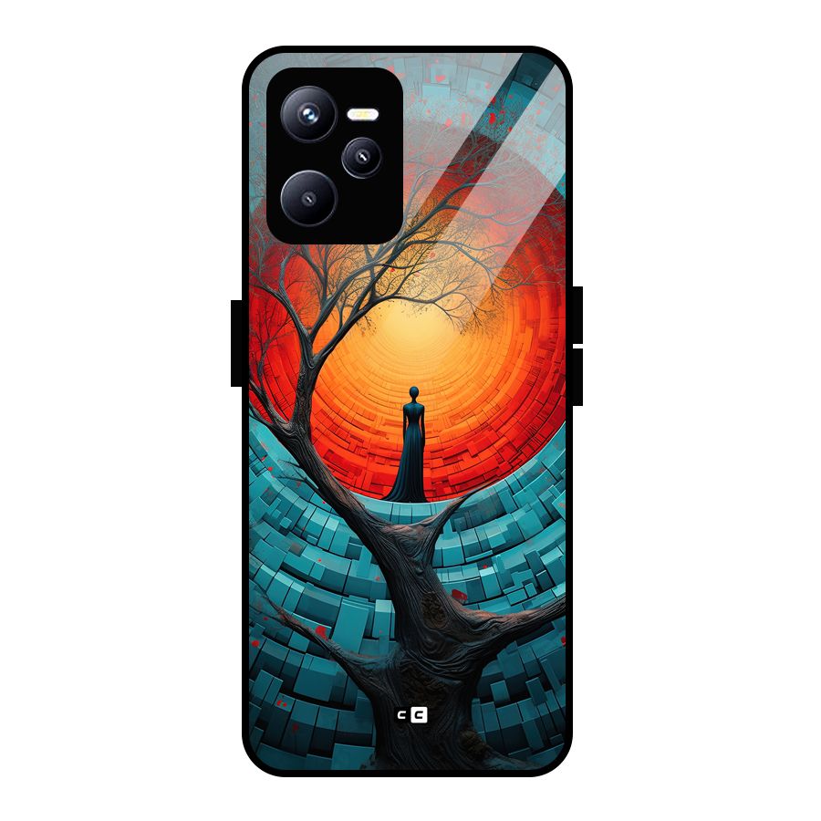 Life Tree Glass Back Case for Realme C35