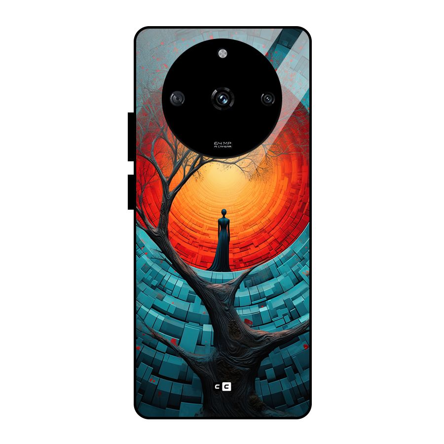 Life Tree Glass Back Case for Realme Narzo 60 5G