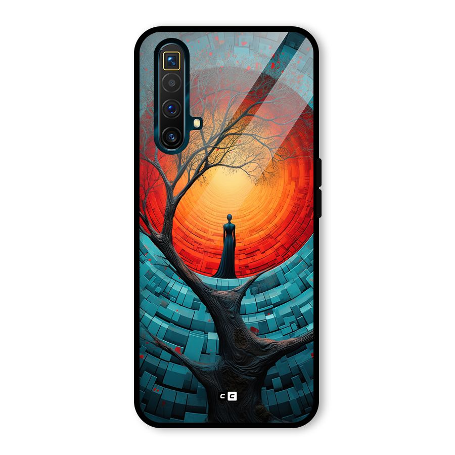 Life Tree Glass Back Case for Realme X3