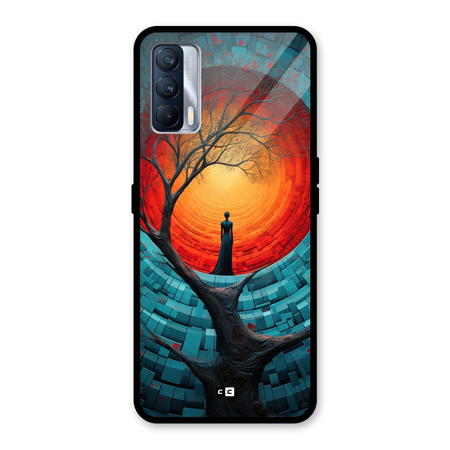 Life Tree Glass Back Case for Realme X7