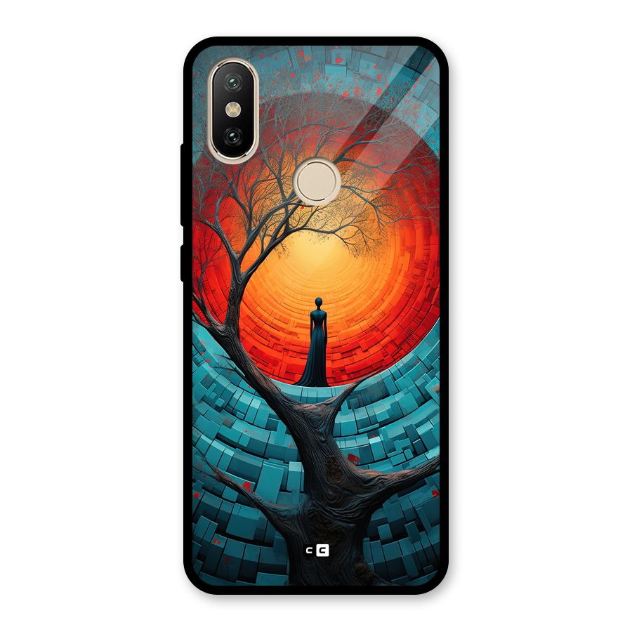 Life Tree Glass Back Case for Redmi A2