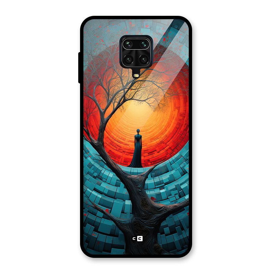 Life Tree Glass Back Case for Redmi Note 10 Lite