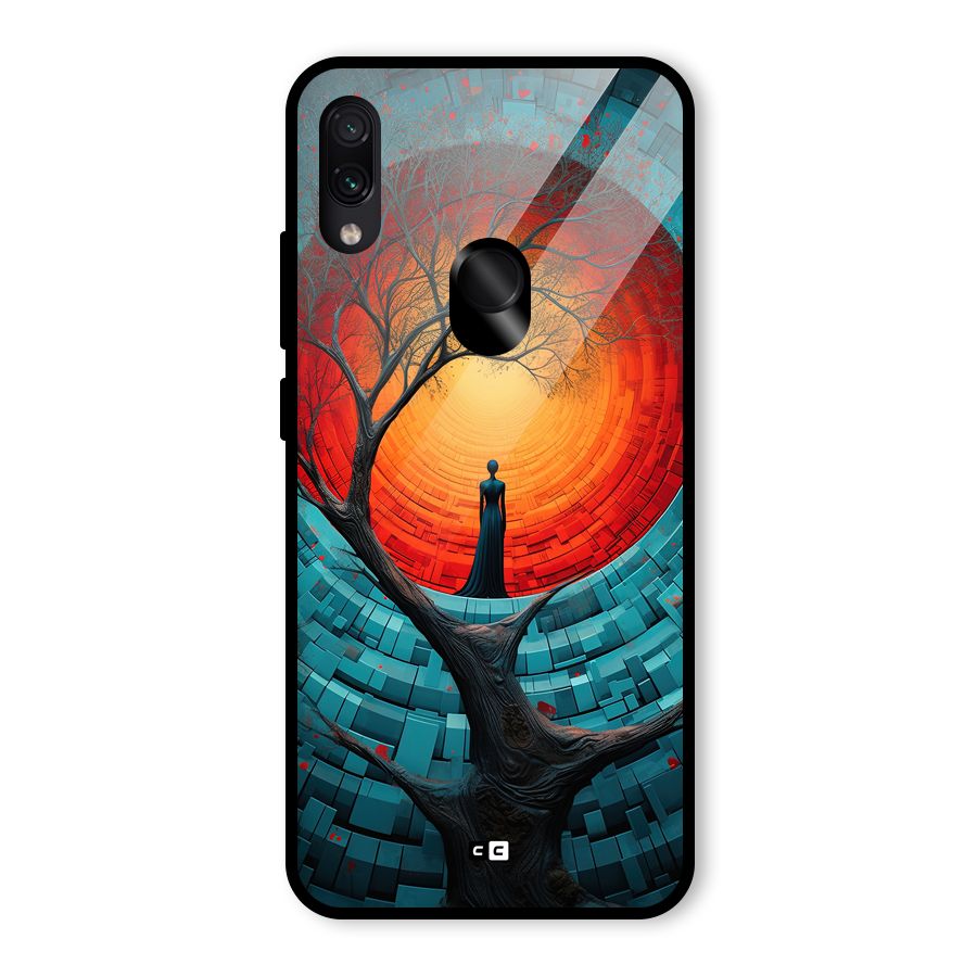 Life Tree Glass Back Case for Redmi Note 7 Pro