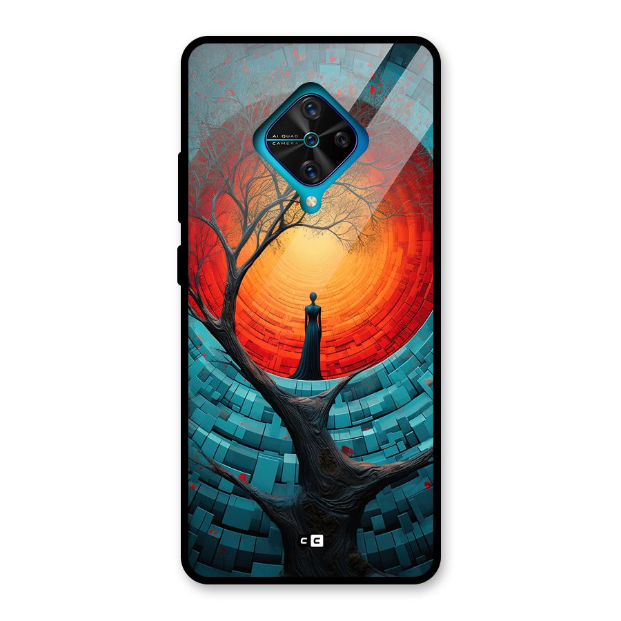 Life Tree Glass Back Case for Vivo S1 Pro