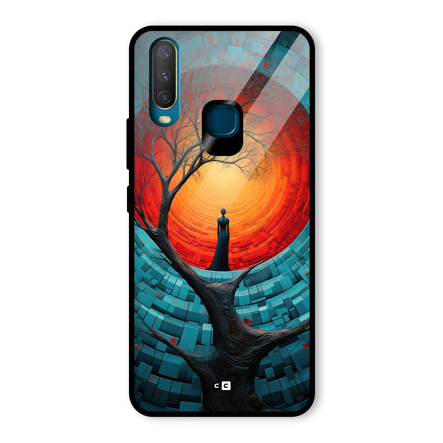 Life Tree Glass Back Case for Vivo U10