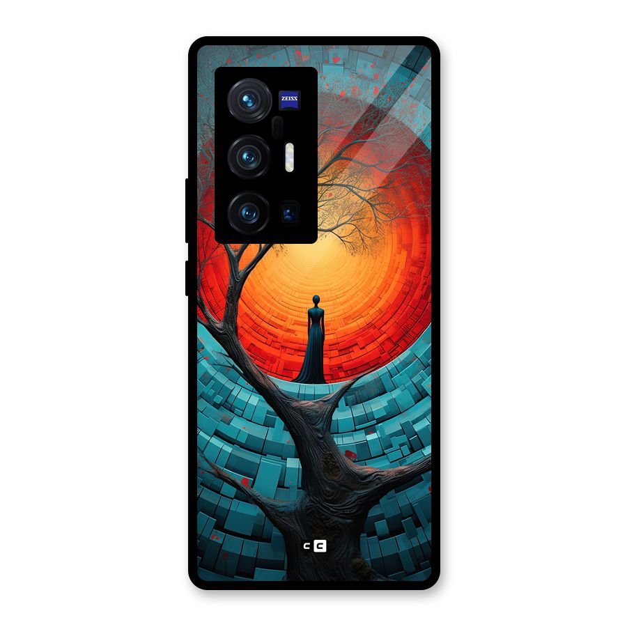 Life Tree Glass Back Case for Vivo X70 Pro Plus