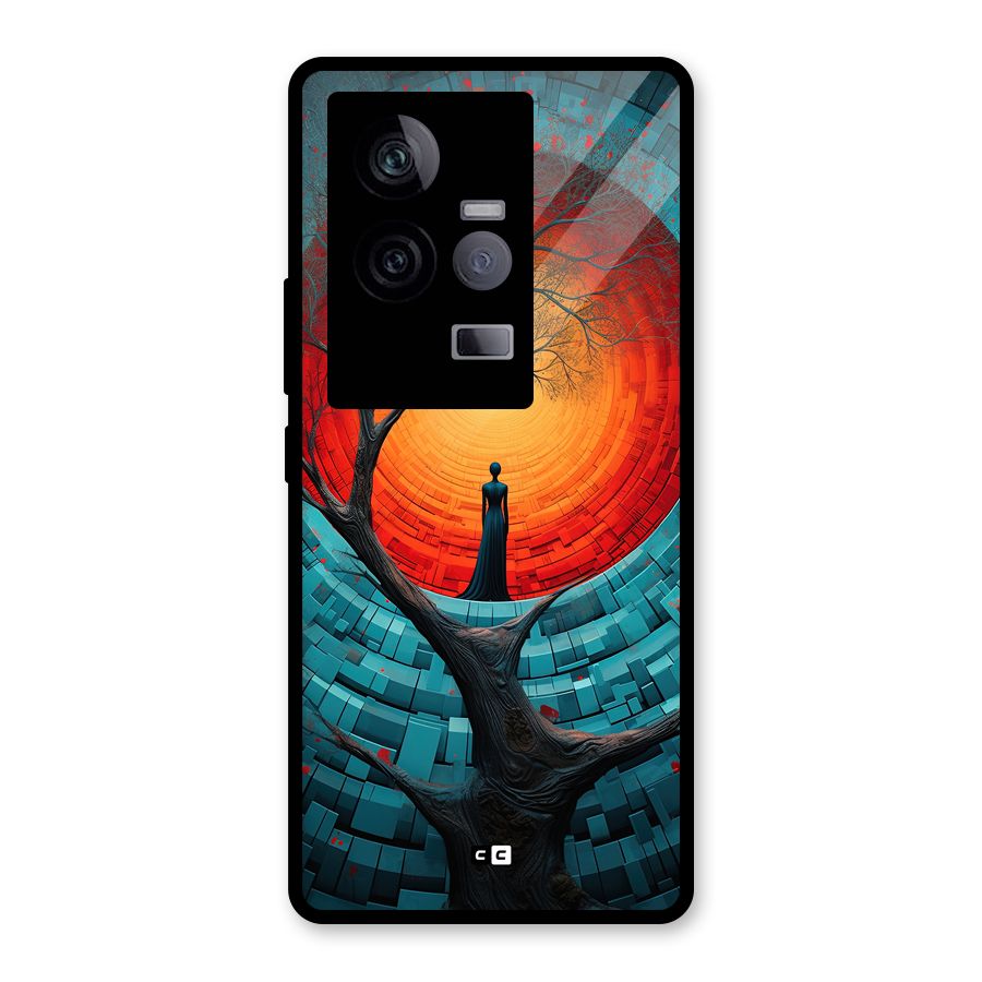 Life Tree Glass Back Case for Vivo iQOO 11 5G