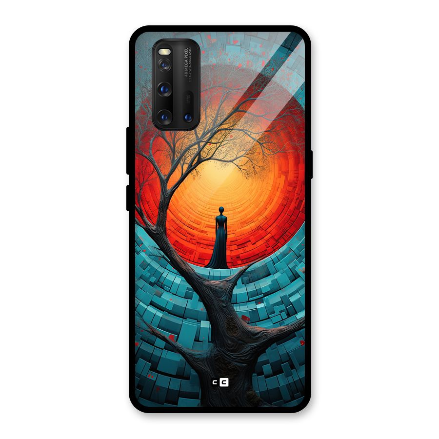 Life Tree Glass Back Case for Vivo iQOO 3
