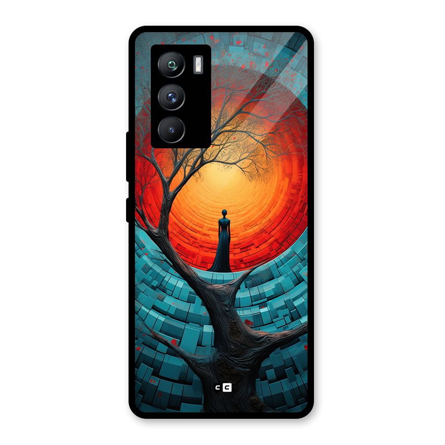 Life Tree Glass Back Case for Vivo iQOO 9 SE