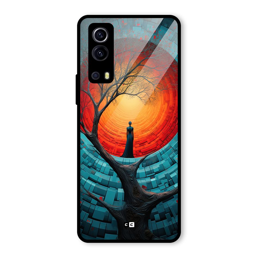 Life Tree Glass Back Case for Vivo iQOO Z3