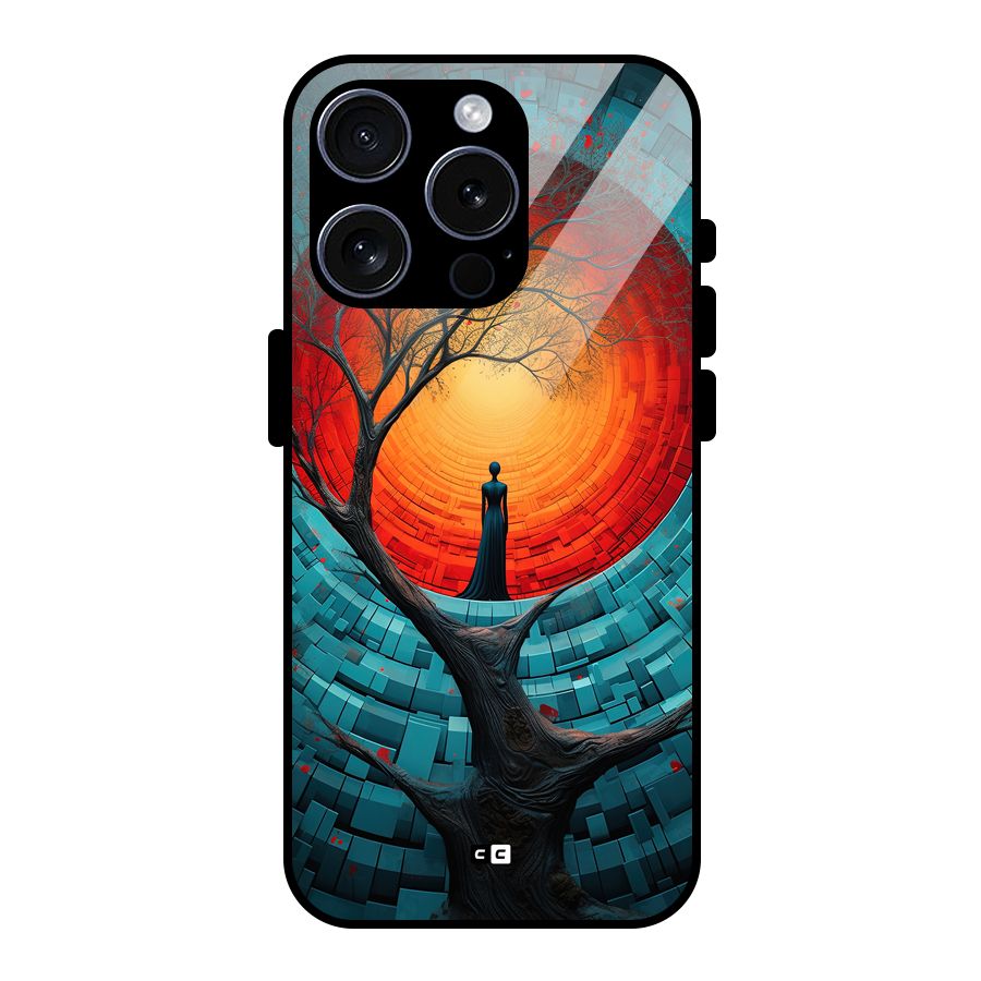 Life Tree Glass Back Case for iPhone 15 Pro