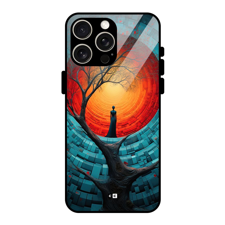 Life Tree Glass Back Case for iPhone 15 Pro Max