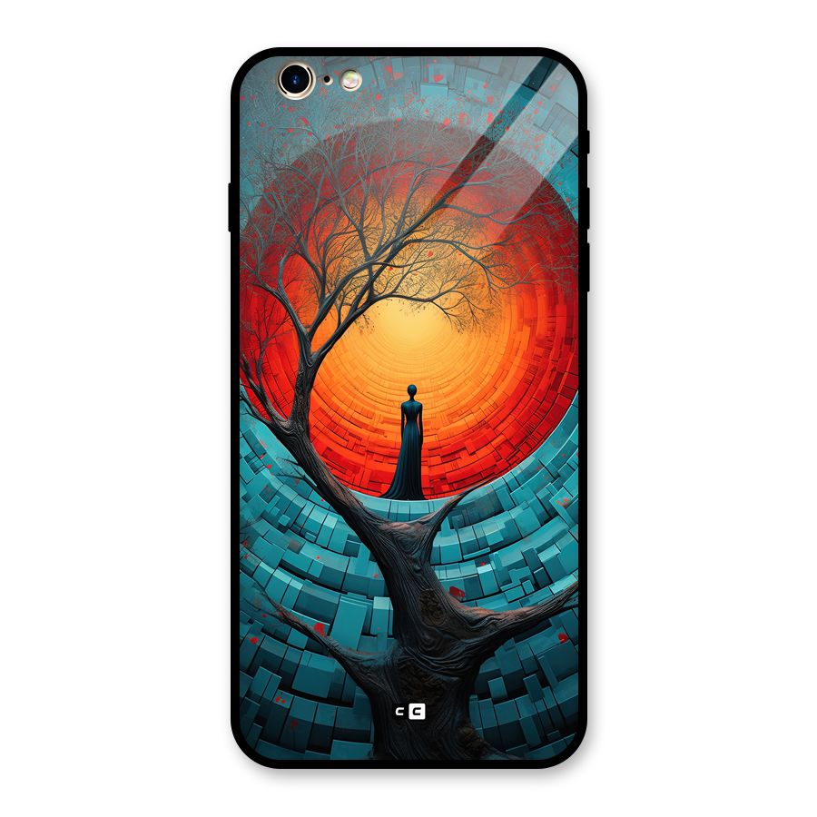 Life Tree Glass Back Case for iPhone 6 Plus 6S Plus