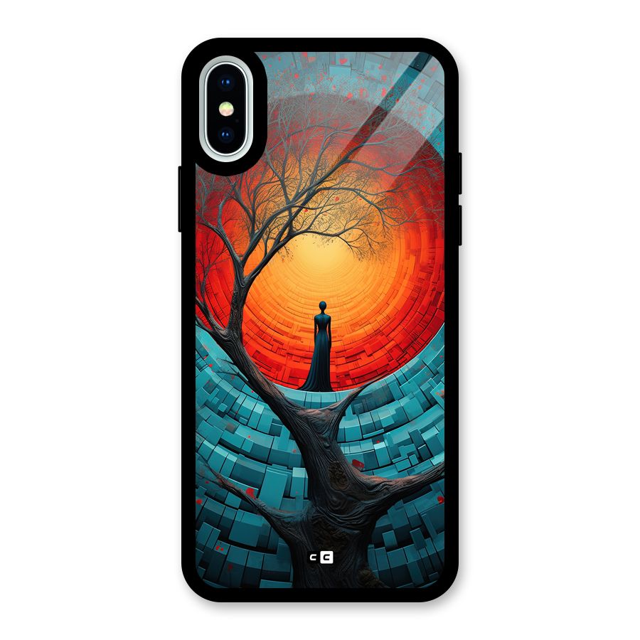 Life Tree Glass Back Case for iPhone XS