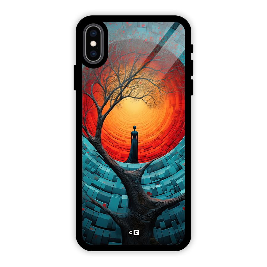 Life Tree Glass Back Case for iPhone XS Max