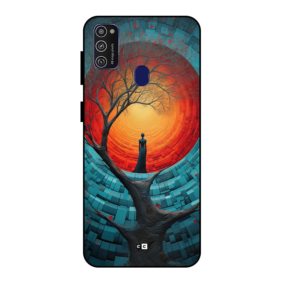 Life Tree Metal Back Case for Galaxy M21