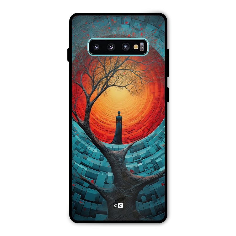 Life Tree Metal Back Case for Galaxy S10 Plus