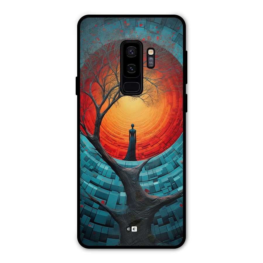 Life Tree Metal Back Case for Galaxy S9 Plus