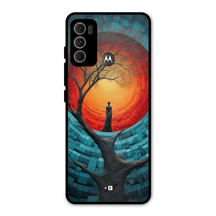 Life Tree Metal Back Case for Moto G60
