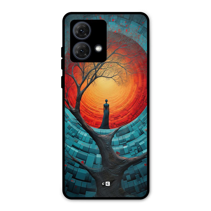 Life Tree Metal Back Case for Moto G84