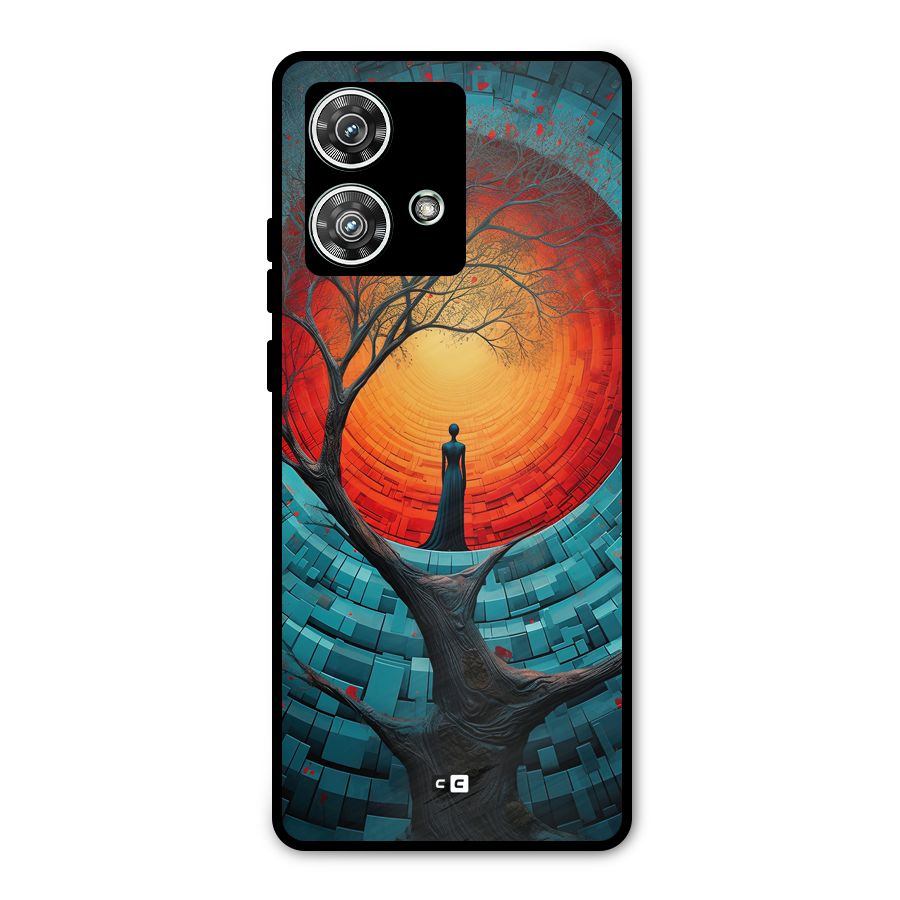 Life Tree Metal Back Case for Motorola Edge 40 Neo