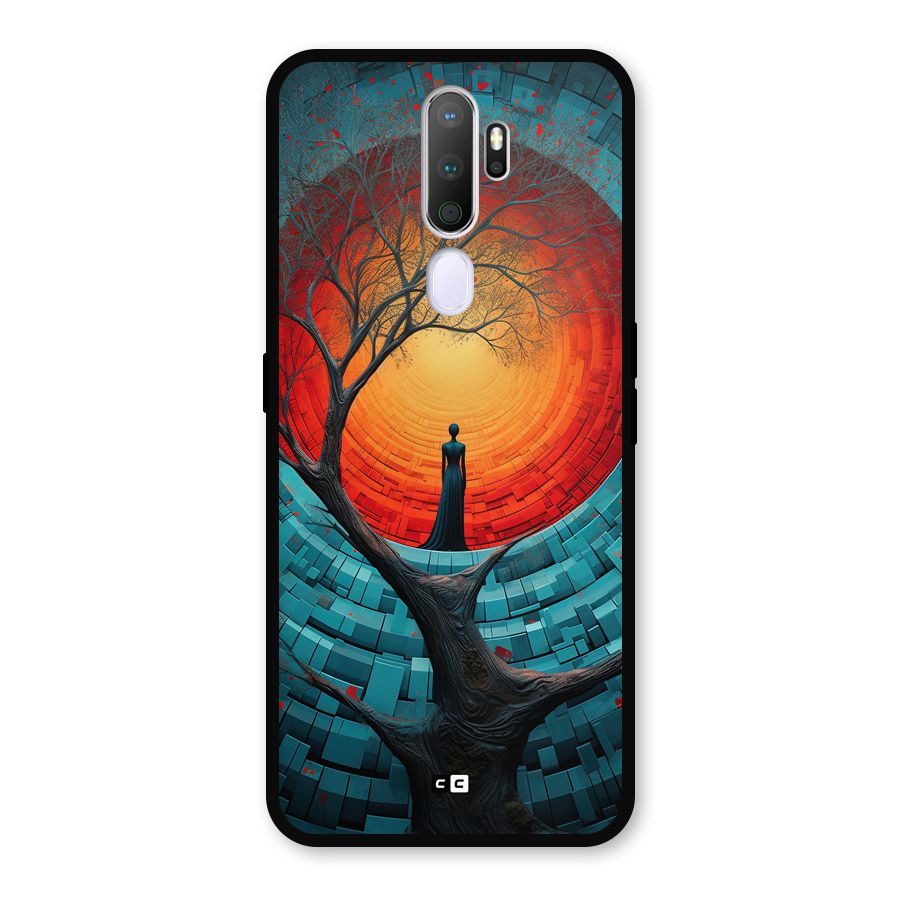 Life Tree Metal Back Case for Oppo A9 (2020)