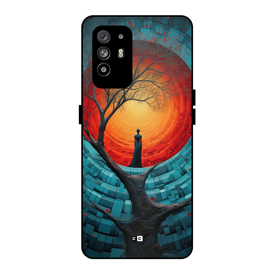 Life Tree Metal Back Case for Oppo F19 Pro Plus 5G
