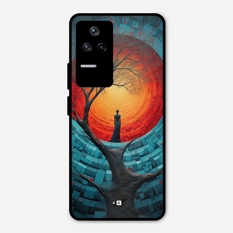 Life Tree Metal Back Case for Poco F4 5G