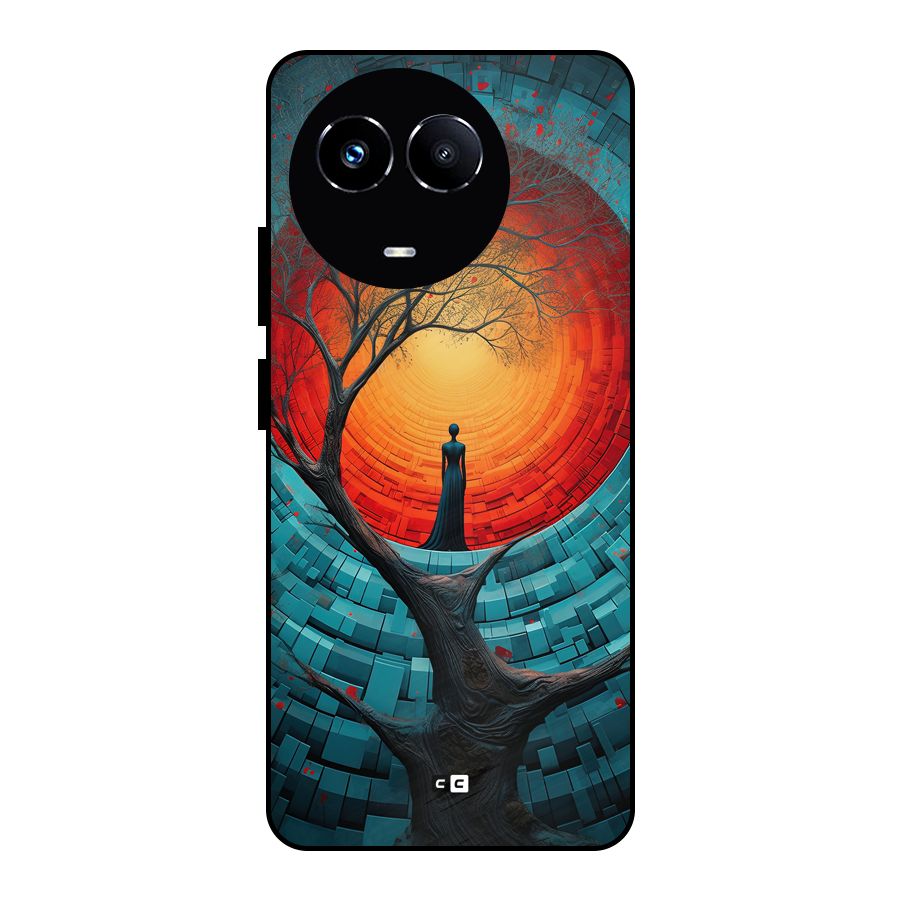 Life Tree Metal Back Case for Realme 11 5G