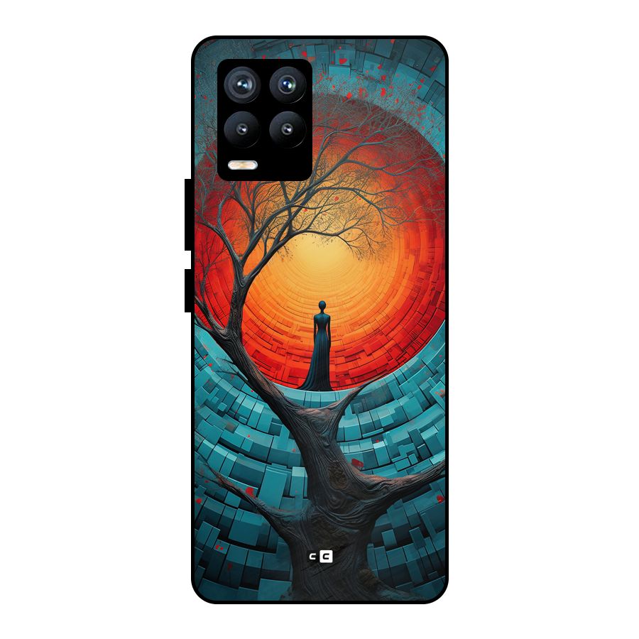 Life Tree Metal Back Case for Realme 8 Pro