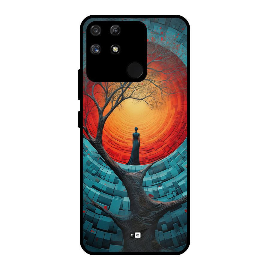 Life Tree Metal Back Case for Realme Narzo 50A