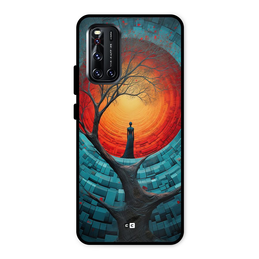Life Tree Metal Back Case for Vivo V19