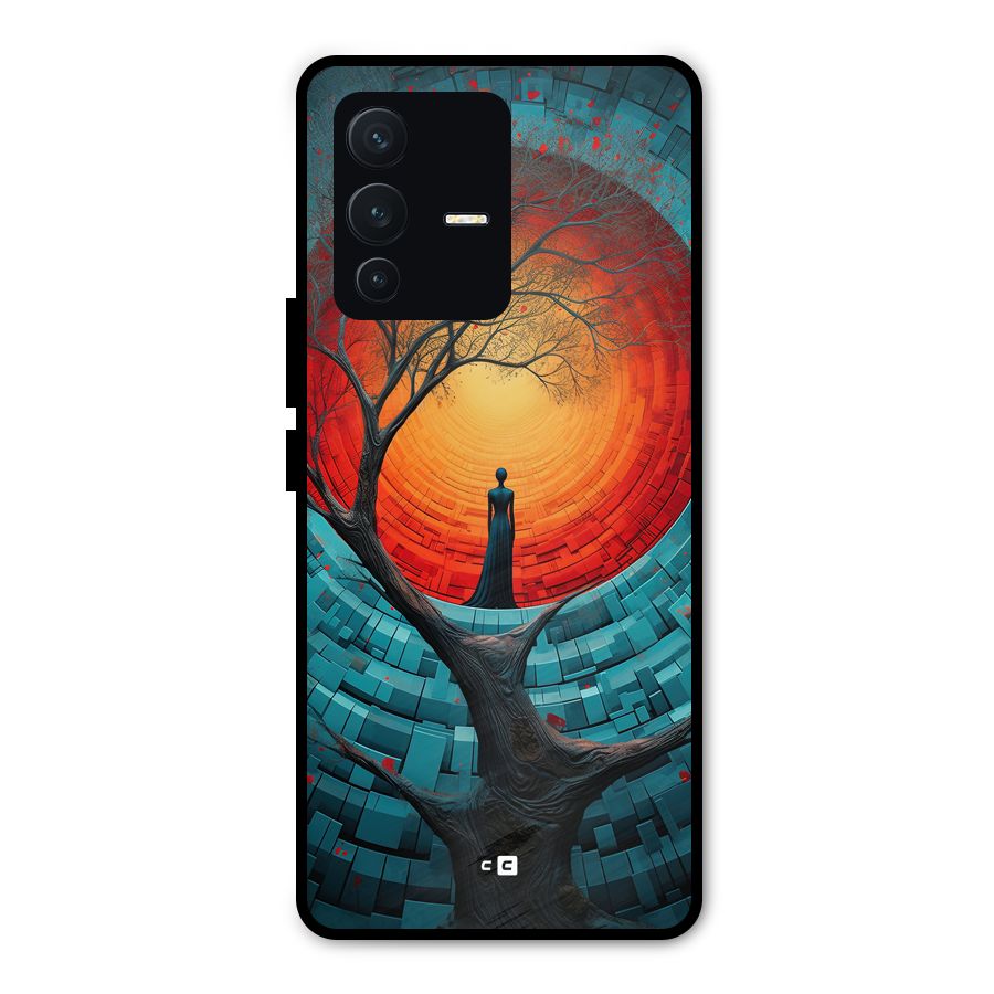 Life Tree Metal Back Case for Vivo V23 Pro