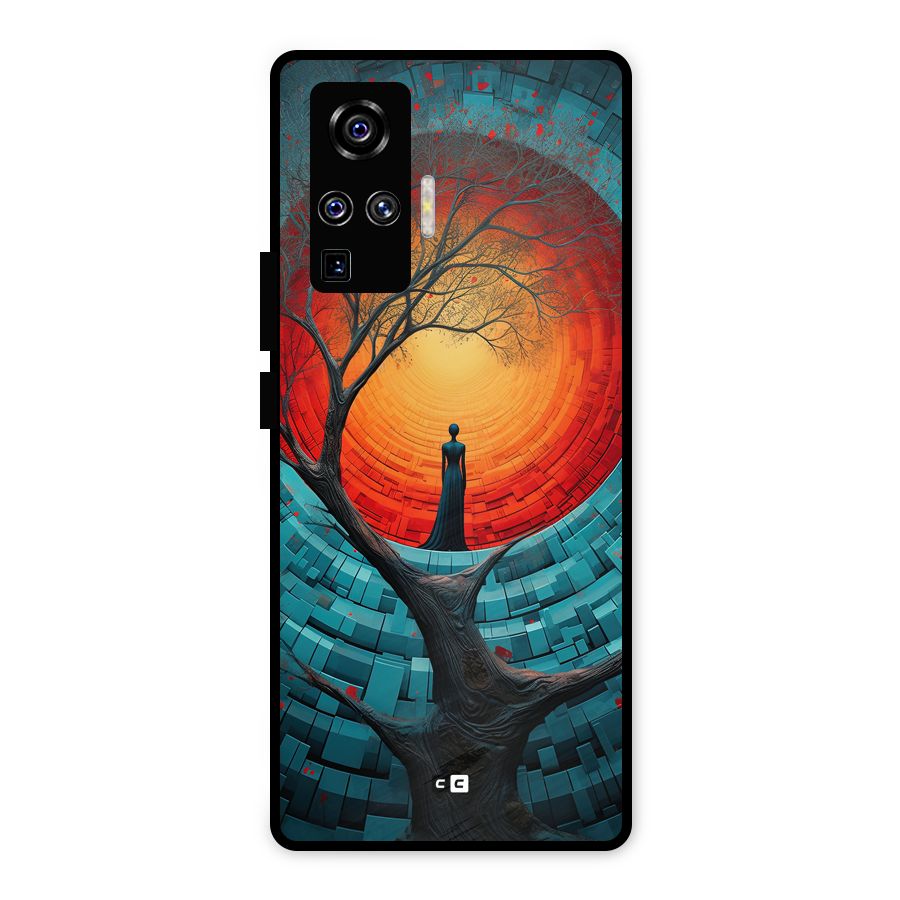 Life Tree Metal Back Case for Vivo X50 Pro