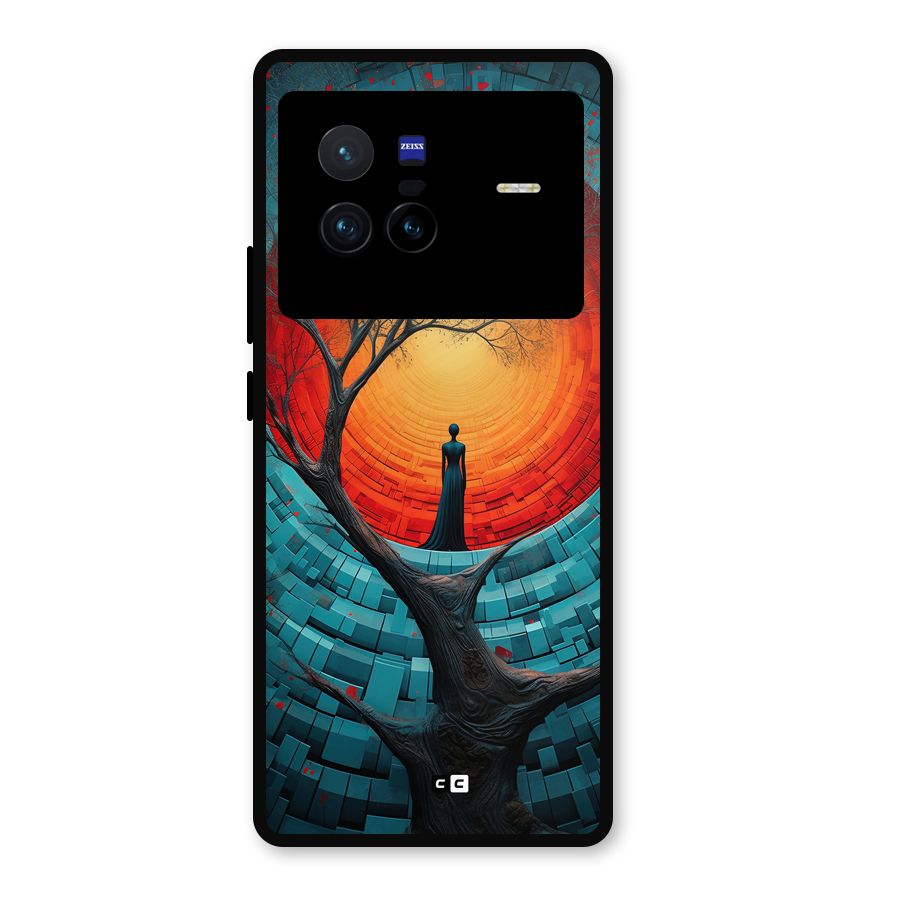 Life Tree Metal Back Case for Vivo X80