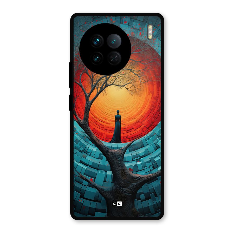 Life Tree Metal Back Case for Vivo X90