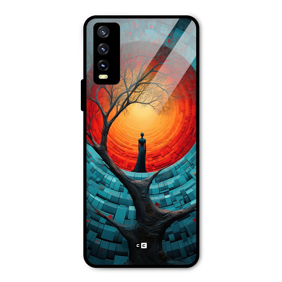 Life Tree Metal Back Case for Vivo Y20