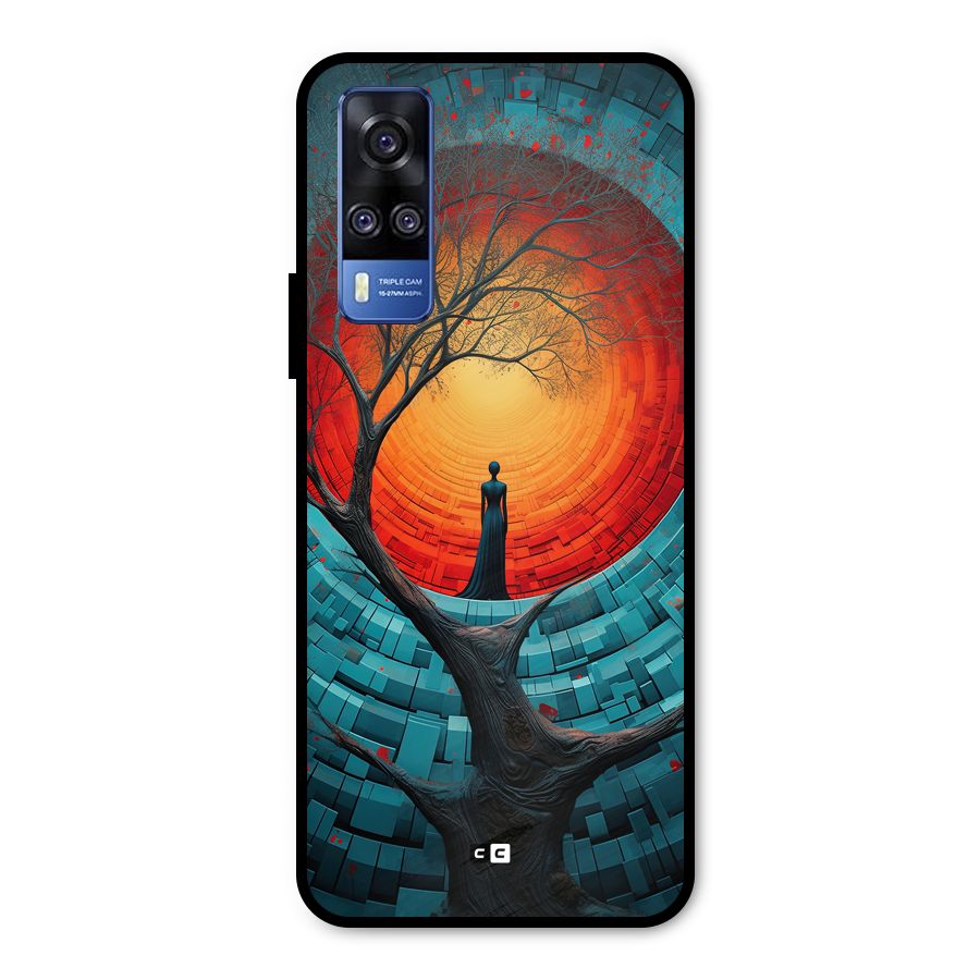Life Tree Metal Back Case for Vivo Y31