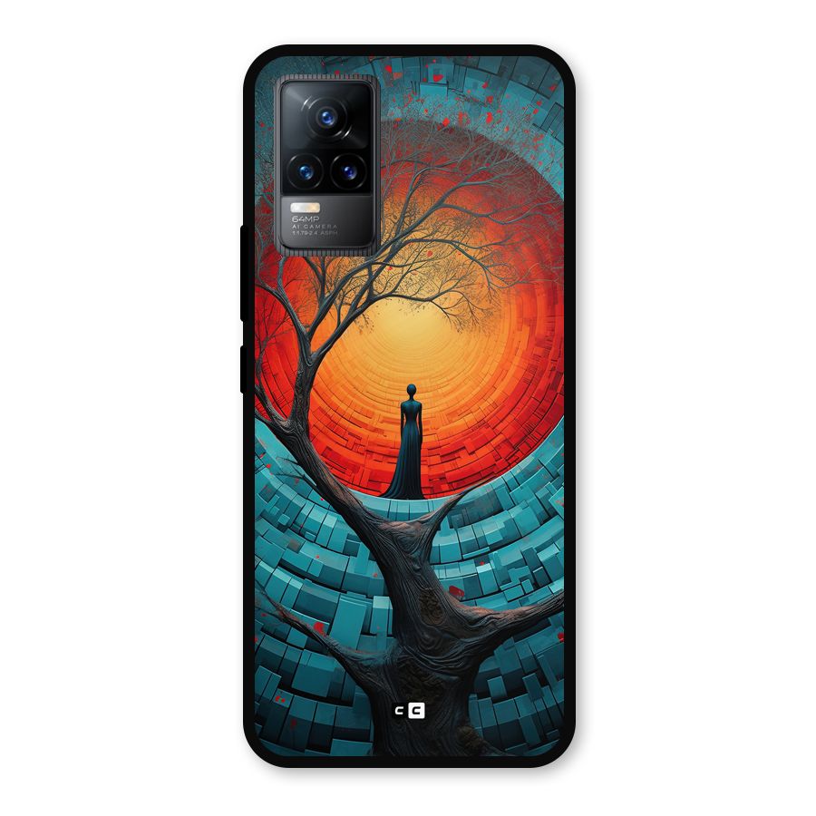 Life Tree Metal Back Case for Vivo Y73